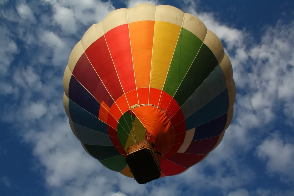 zbor cu balonul balon cu aer cald plimbare cu balonul