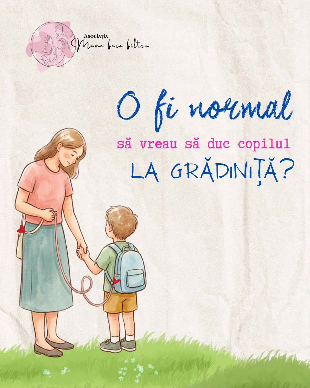 O fi normal sa vreau sa duc copilul la gradinita?